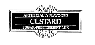 MENU MAGIC ARTIFICIALLY FLAVORED CUSTARD SUGAR-FREE DESSERT MIX