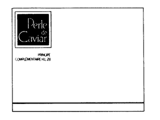 PERLE DE CAVIAR PRINCIPE COMPLEMENTAIRE HL 28