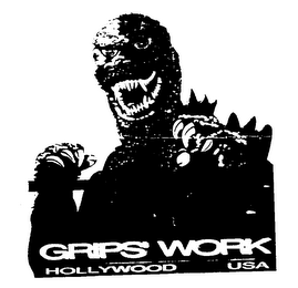 "TOMZILLA GRIPS WORK" GRIPS WORK HOLLYWOOD USA