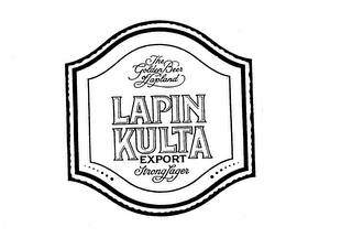 LAPIN KULTA THE GOLDEN BEER OF LAPLAND EXPORT STRONG LAGER