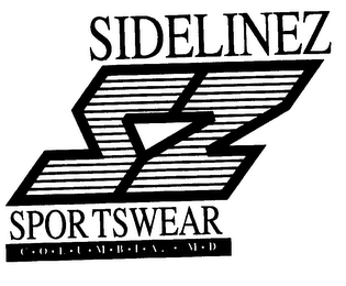 SZ SIDELINEZ SPORTSWEAR COLUMBIA MD