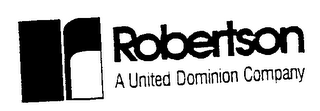 ROBERTSON A UNITED DOMINION COMPANY