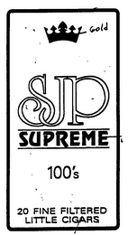 SJP SUPREME 100'S 20 FINE FILTERED LITTLE CIGARS