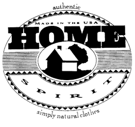 HOME SPIRIT AUTHENTIC SIMPLY NATURAL CLOTHES