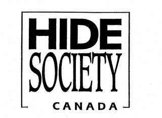 HIDE SOCIETY CANADA