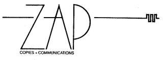 ZAP COPIES + COMMUNICATIONS