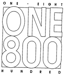 ONE - EIGHT HUNDRED ONE 800