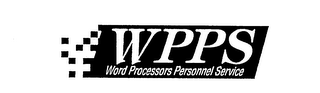 WPPS WORD PROCESSORS PERSONNEL SERVICE