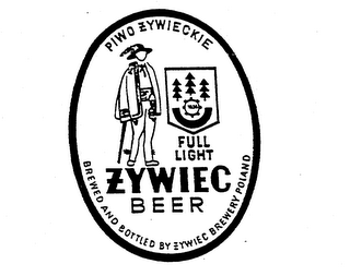 ZYWIEC BEER FULL LIGHT PIWO ZYWIECKIE 1856 BREWED AND BOTTLED BY ZYWIEC BREWERY POLAND