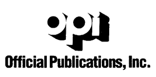 OPI OFFICIAL PUBLICATIONS, INC.