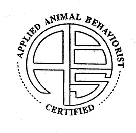 ABS CERTIFIED APPLIED ANIMAL BEHAVIORIST