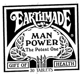 EARTHMADE MAN POWER THE POTENT ONE GIFT OF HEALTH