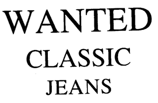 WANTED CLASSIC JEANS