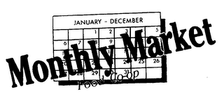 MONTHLY MARKET FOOD CO-OP JANUARY-DECEMBER