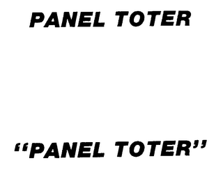 PANEL TOTER "PANEL TOTER"