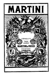 MARTINI VERMOUTH PRODUCED AND BOTTLED BY MARTINI & ROSSI IVLAS S.P.A. TORINO STABILMENTO IN PESSIONE TORINO