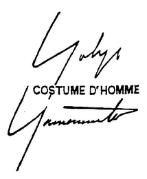 YOHJI YAMAMOTO COSTUME D'HOMME