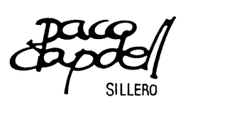 PACO CAPDELL SILLERO