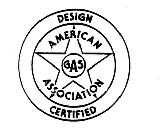 DESIGN CERTIFIED AMERICAN GAS ASSOCIATION