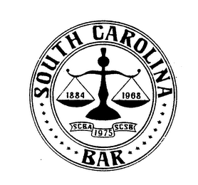 SOUTH CAROLINA BAR 1884 1968 SCBA 1975 SCSB