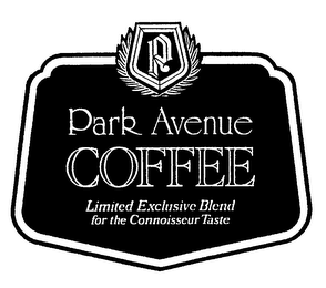 PARK AVENUE COFFEE LIMITED EXCLUSIVE BLEND FOR THE CONNOISSEUR TASTE P