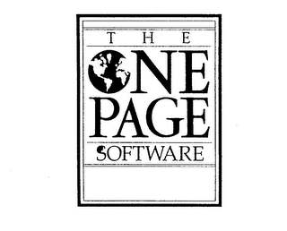 THE ONE PAGE SOFTWARE