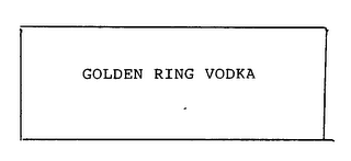 GOLDEN RING VODKA