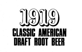 1919 CLASSIC AMERICAN DRAFT ROOT BEER