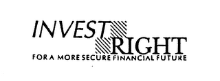 INVEST RIGHT FOR A MORE SECURE FINANCIAL FUTURE