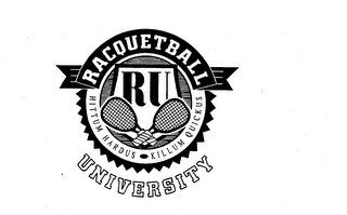 RACQUETBALL UNIVERSITY RU HITTUM HARDUS KILLUM QUICKUS