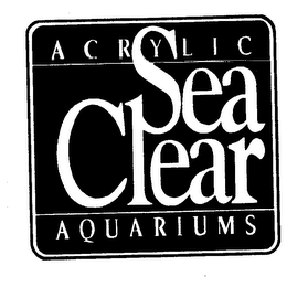 SEA CLEAR ACRYLIC AQUARIUMS