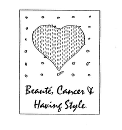 BEAUTE, CANCER & HAVING STYLE