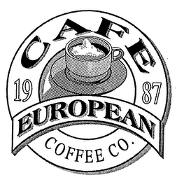 CAFE EUROPEAN COFFEE CO. 1987