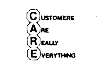 CARE CUSTOMERS ARE REALLY EVERYTHING