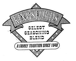 KINGSFORDS SELECT SEASONING BLEND A FAMILY TRADITION SINCE 1848