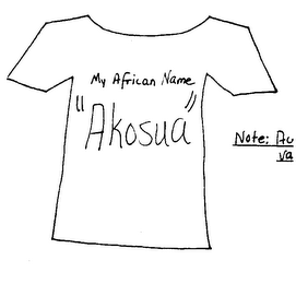 MY AFRICAN NAME "AKOSUA"