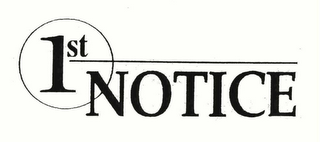1ST NOTICE