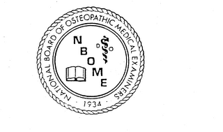 NBOME NATIONAL BOARD OF OSTEOPATHIC MEDICAL EXAMINERS 1934 DO