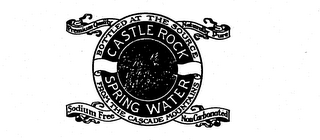 CASTLE ROCK SPRING WATER BOTTLED AT THESOURCE FROM THE CASCADE MOUNTAINS PREMIUM QUALITY NATURALLY PURE SODIUM FREE NONCARBONATED