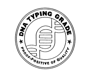 DNA TYPING GRADE PROOF-POSITIVE OF QUALITY