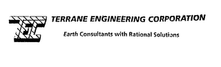 TEC TERRANE ENGINEERING CORPORATION EARTH CONSULTANTS WITH RATIONAL SOLUTIONS