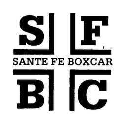S F B C SANTA FE BOXCAR