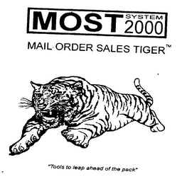 MOST SYSTEM 2000 MAIL ORDER SALES TIGER "TOOLS TO LEAP AHEAD OF THE PACK"