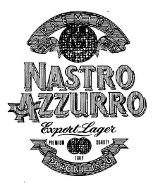 NASTRO AZZURRO EXPORT LAGER PERONI 1846 PREMIUM QUALITY ITALY
