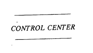 CONTROL CENTER