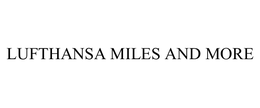 LUFTHANSA MILES AND MORE trademark