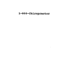 1-800-CHIROPRACTOR