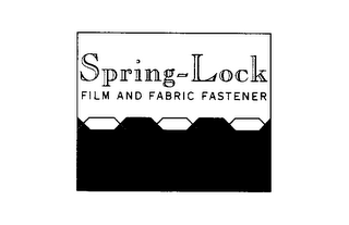 SPRING-LOCK FILM AND FABRIC FASTENER