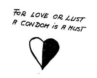 FOR LOVE OR LUST A CONDOM IS A MUST