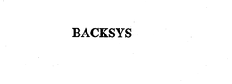BACKSYS